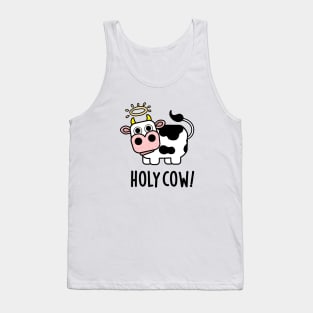 Holy Cow Cute Animal Pun Tank Top